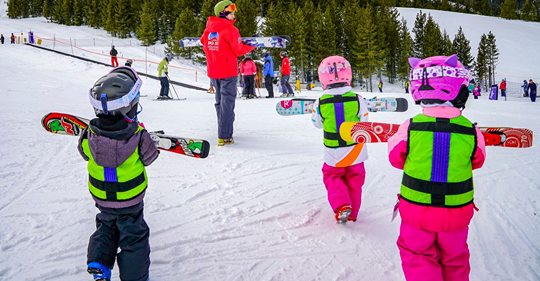 big sky kids skiing