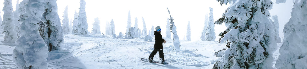 whitefish mountain resort snowboarder